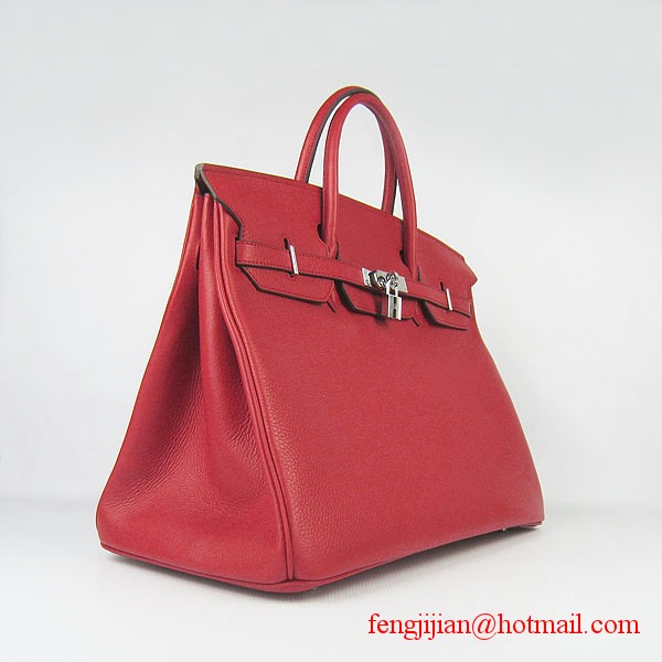 Hermes Birkin 40cm Togo Bag Red 6099